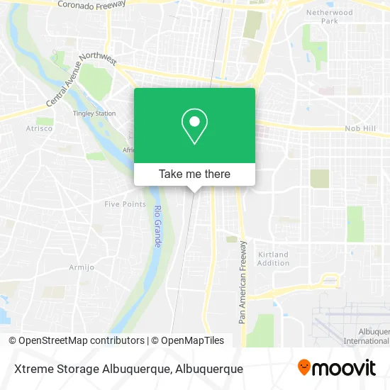Xtreme Storage Albuquerque map