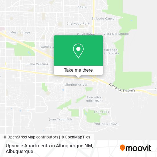 Upscale Apartments in Albuquerque NM map
