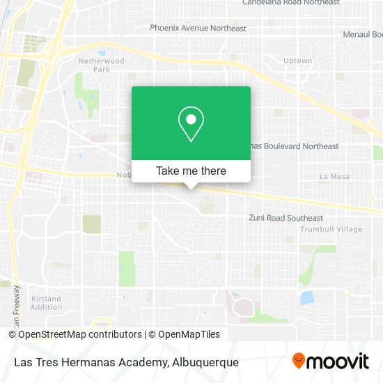 Las Tres Hermanas Academy map