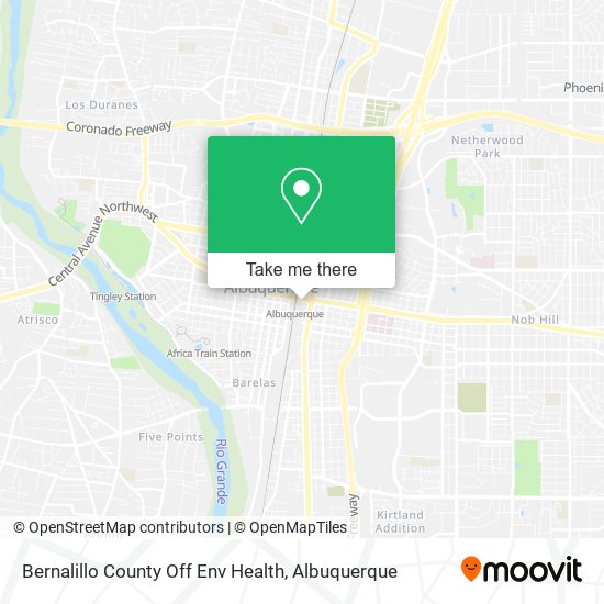 Mapa de Bernalillo County Off Env Health
