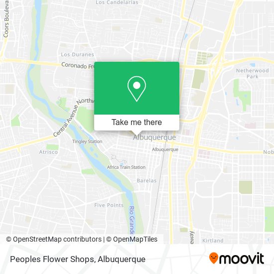Peoples Flower Shops map