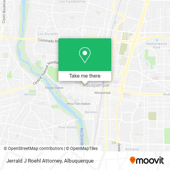 Jerrald J Roehl Attorney map