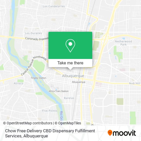 Chow Free-Delivery CBD Dispensary Fulfillment Services map