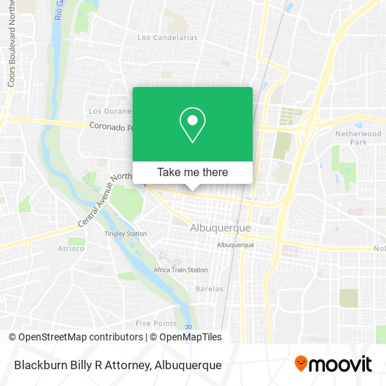 Blackburn Billy R Attorney map