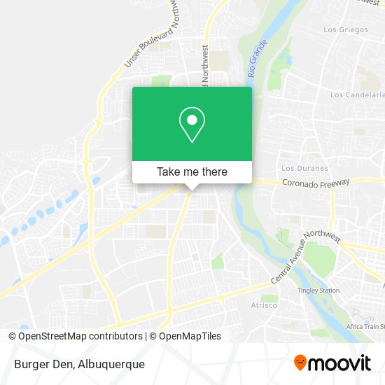 Burger Den map