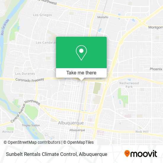 Sunbelt Rentals Climate Control map