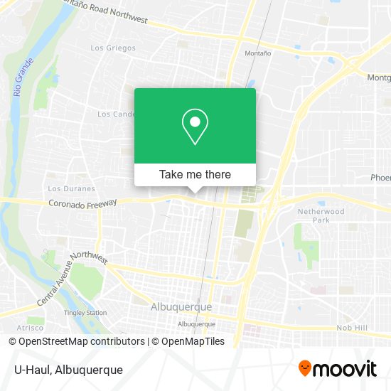 U-Haul map