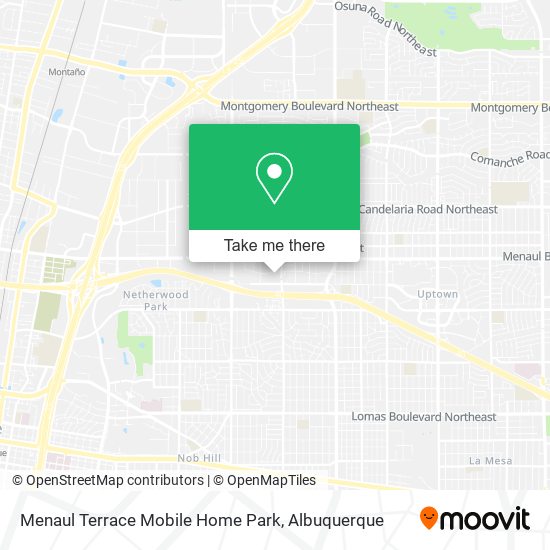 Menaul Terrace Mobile Home Park map