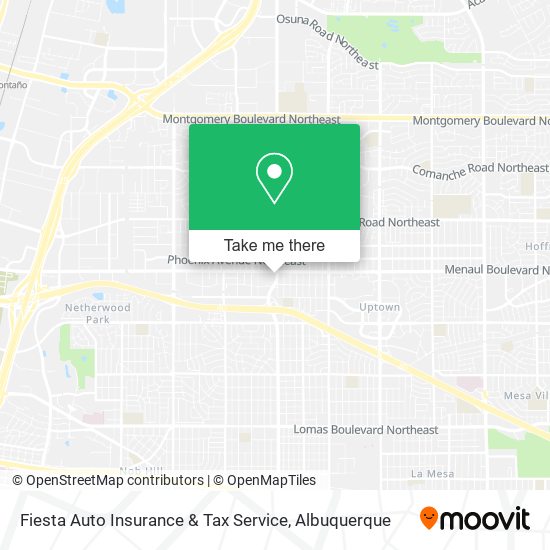 Fiesta Auto Insurance & Tax Service map