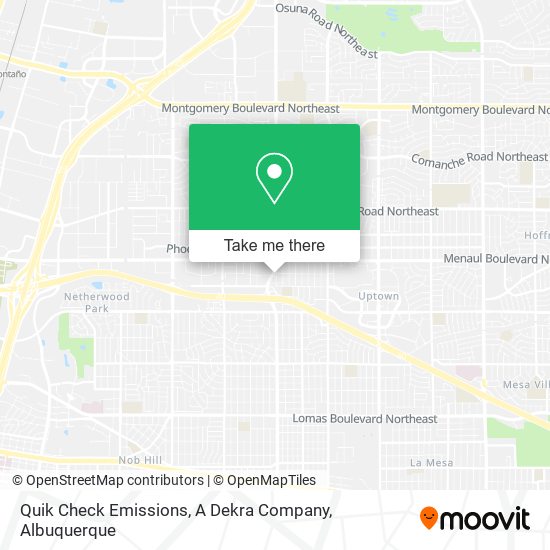 Mapa de Quik Check Emissions, A Dekra Company