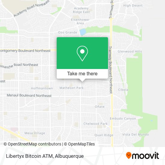 Mapa de Libertyx Bitcoin ATM