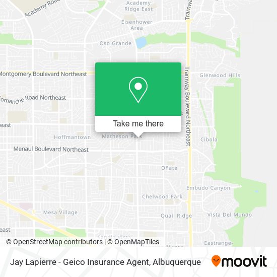 Mapa de Jay Lapierre - Geico Insurance Agent