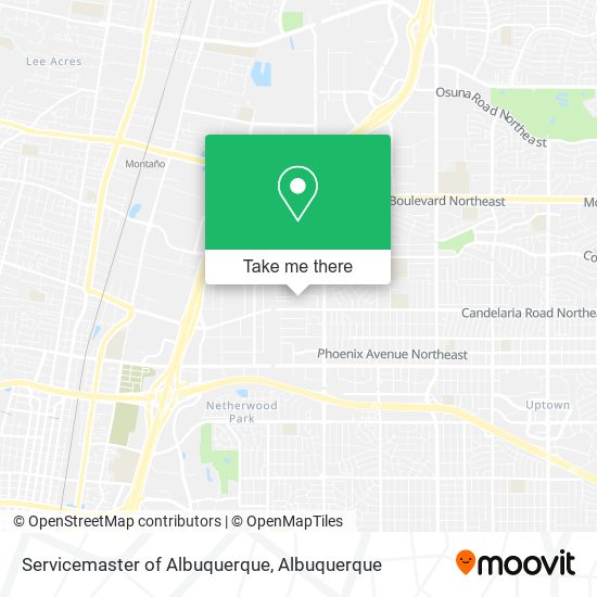 Servicemaster of Albuquerque map