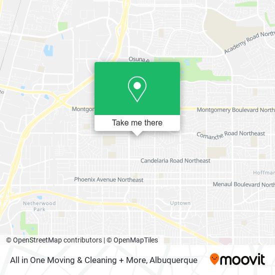 Mapa de All in One Moving & Cleaning + More