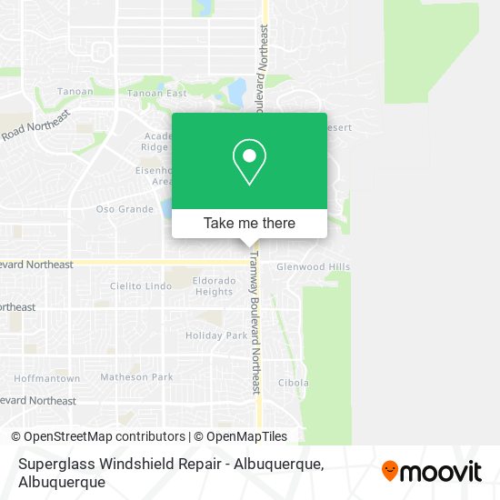 Mapa de Superglass Windshield Repair - Albuquerque