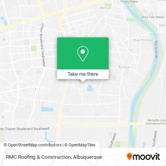 RMC Roofing & Construction map