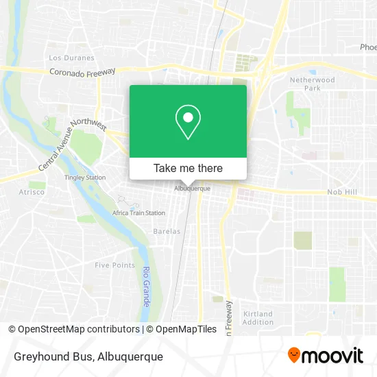 Greyhound Bus map