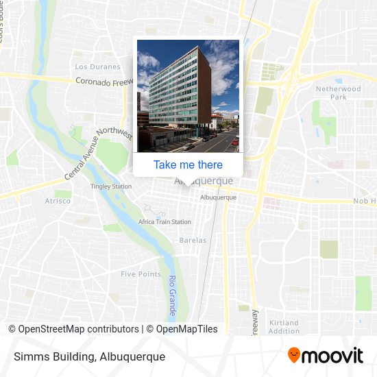 Simms Building map
