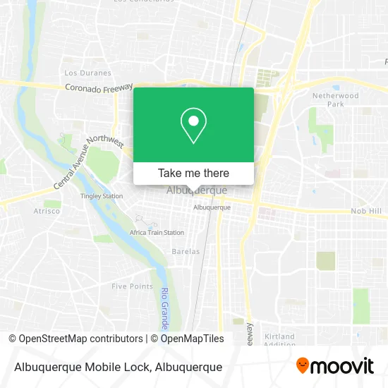 Albuquerque Mobile Lock map