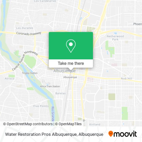 Water Restoration Pros Albuquerque map