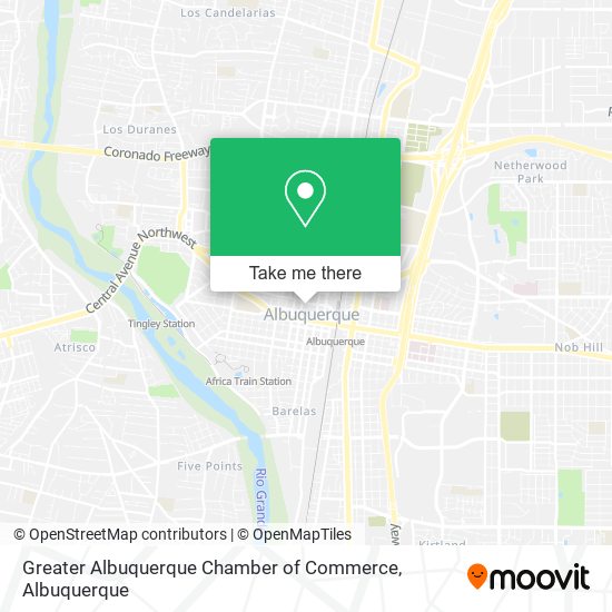 Greater Albuquerque Chamber of Commerce map