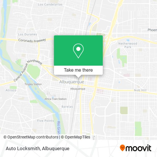 Auto Locksmith map