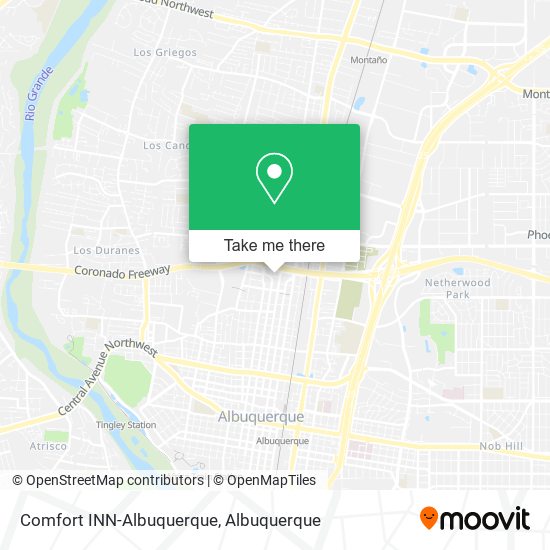 Comfort INN-Albuquerque map