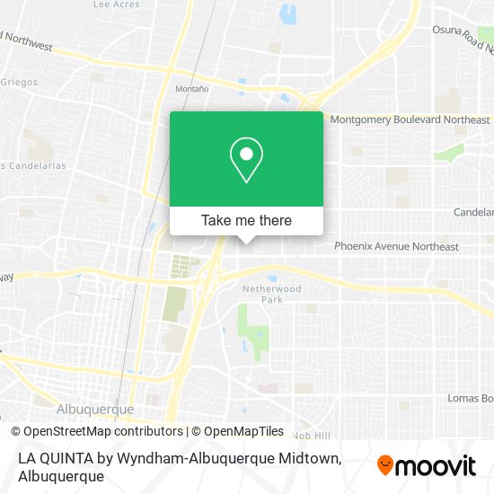 Mapa de LA QUINTA by Wyndham-Albuquerque Midtown