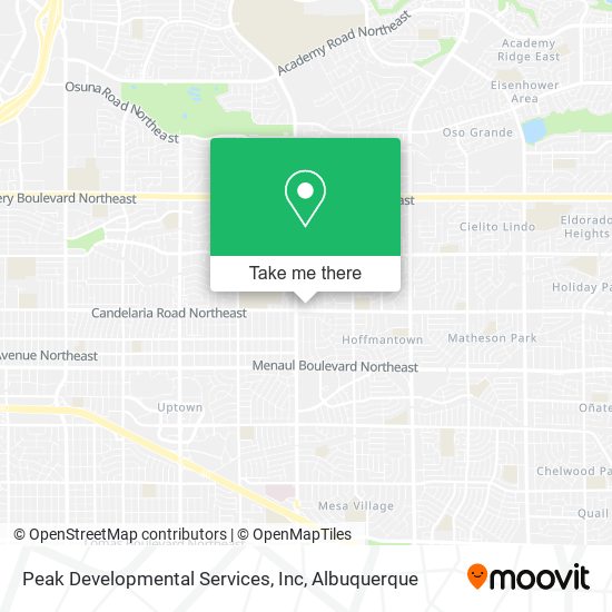 Peak Developmental Services, Inc map