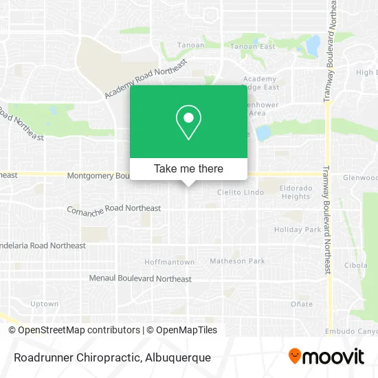 Roadrunner Chiropractic map