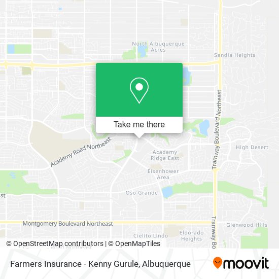 Farmers Insurance - Kenny Gurule map