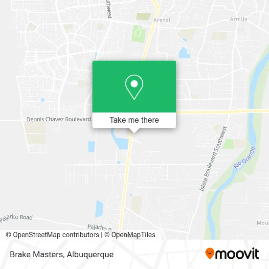 Brake Masters map
