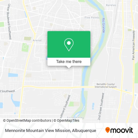 Mennonite Mountain View Mission map