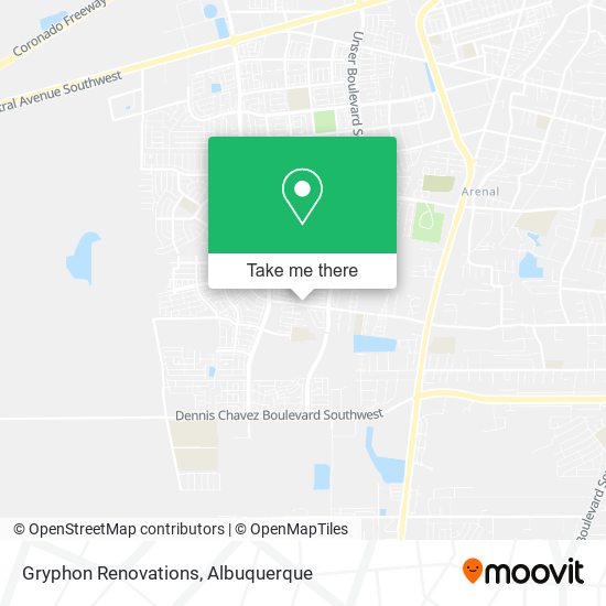 Gryphon Renovations map