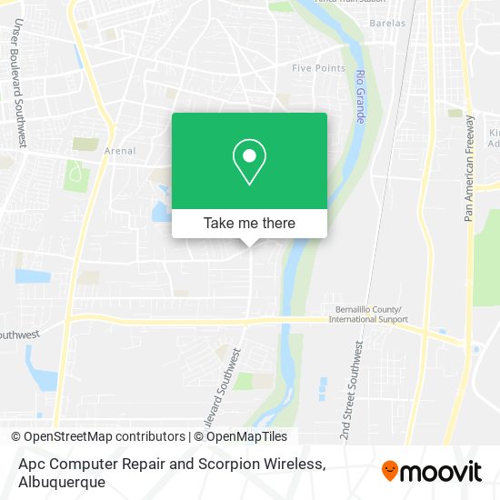 Mapa de Apc Computer Repair and Scorpion Wireless