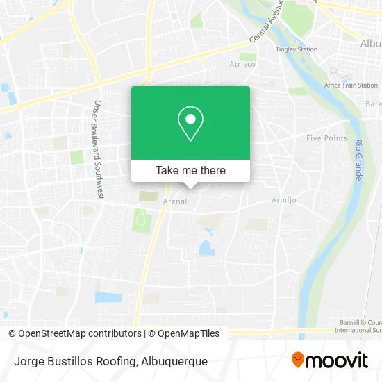 Jorge Bustillos Roofing map