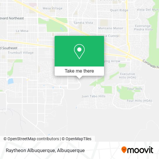 Raytheon Albuquerque map