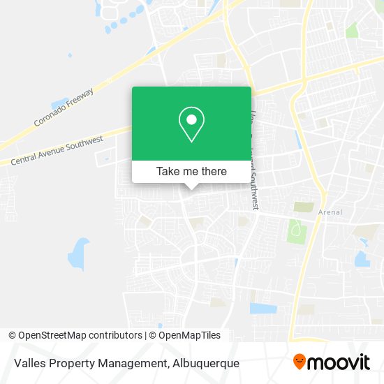 Mapa de Valles Property Management