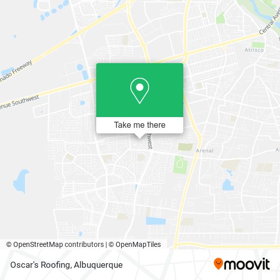 Oscar's Roofing map