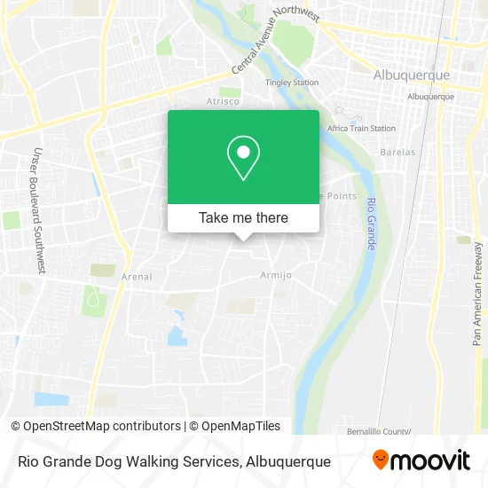Rio Grande Dog Walking Services map