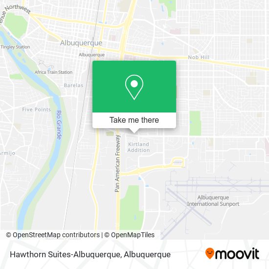 Hawthorn Suites-Albuquerque map