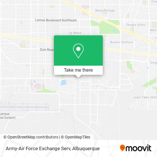 Mapa de Army-Air Force Exchange Serv