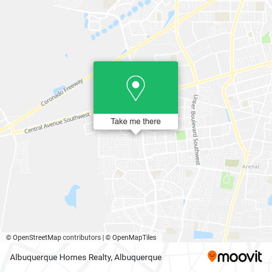 Albuquerque Homes Realty map