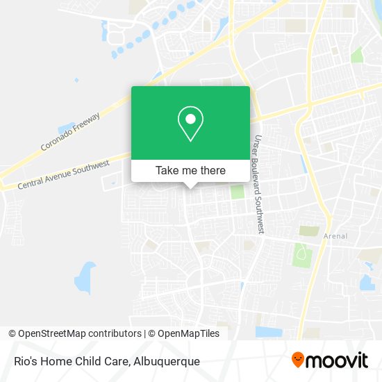 Rio's Home Child Care map