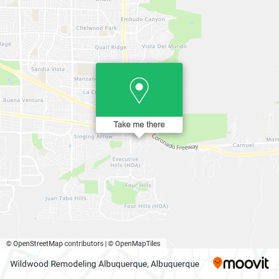 Mapa de Wildwood Remodeling Albuquerque