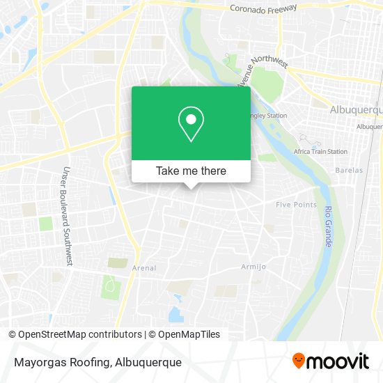 Mayorgas Roofing map