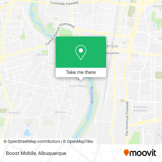 Boost Mobile map