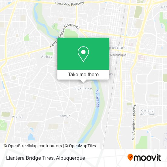 Llantera Bridge Tires map