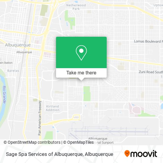 Sage Spa Services of Albuquerque map