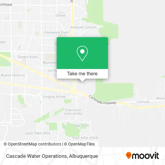 Cascade Water Operations map